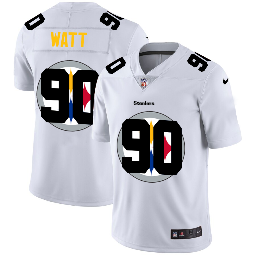 2020 New Men Pittsburgh Steelers #90 Watt White  Limited NFL Nike jerseys->arizona cardinals->NFL Jersey